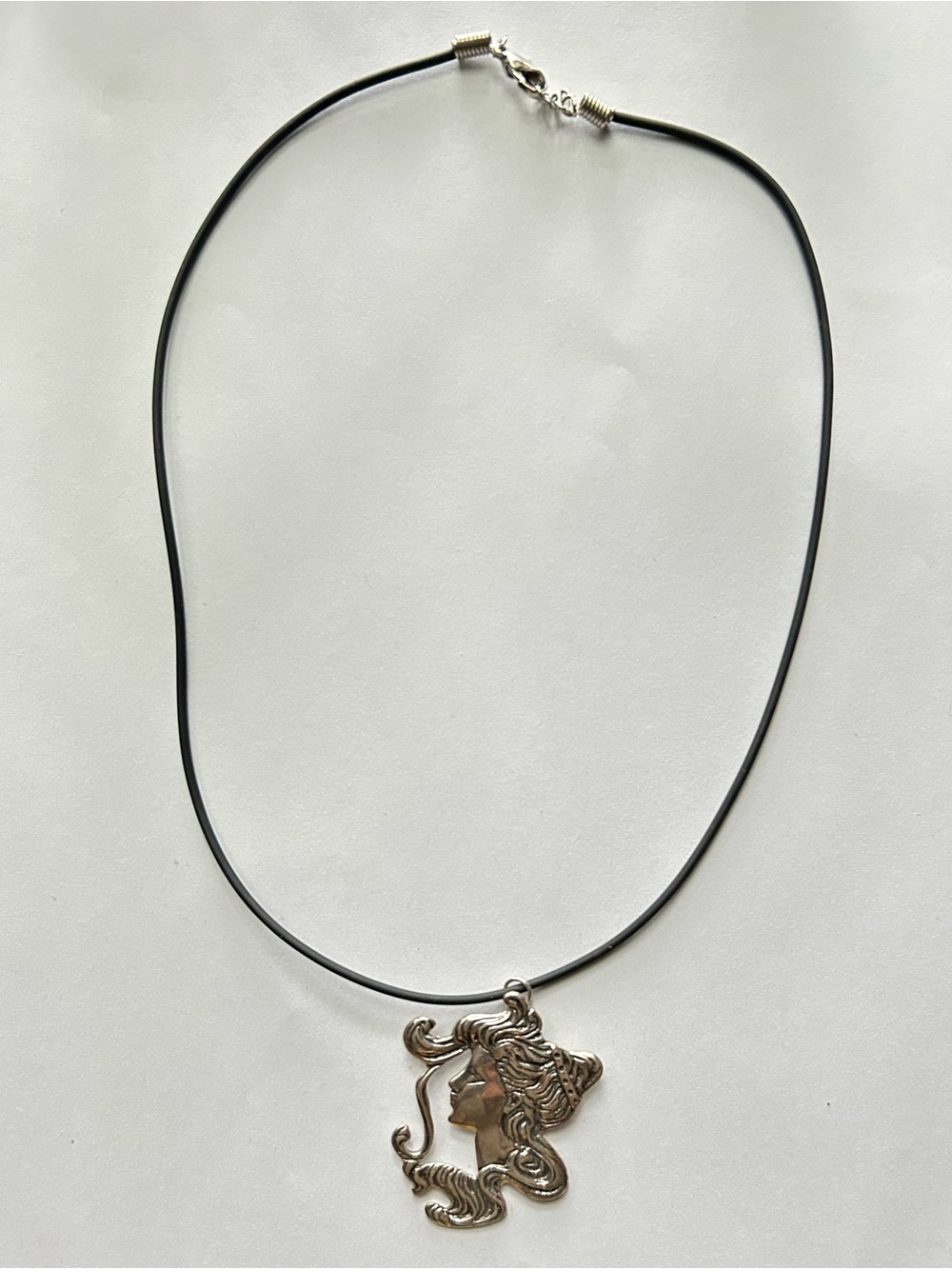 Antique Art Nouveau Sterling Silver
Pendant Necklace